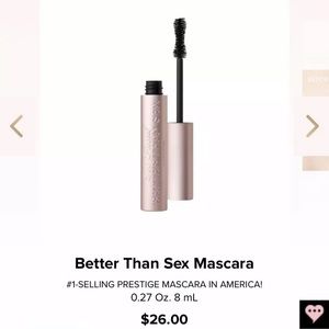 Too Faced Better Than Sex Mascara New in Box